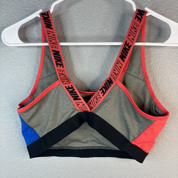 Nike - Gray, Blue and Coral Sports Bra - Picture 2 of 5